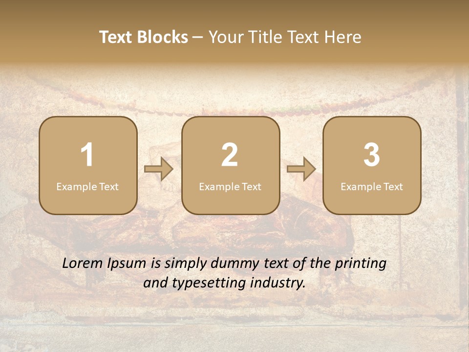 Building Vesuvius Stone PowerPoint Template