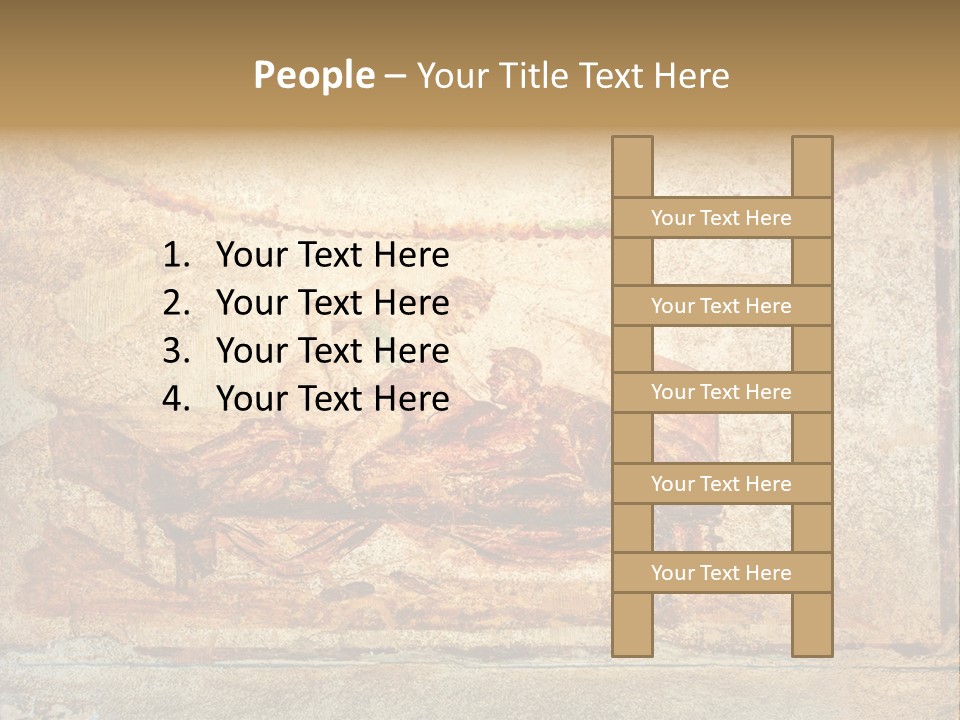 Building Vesuvius Stone PowerPoint Template