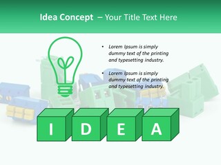 Electrical Component Terminal PowerPoint Template