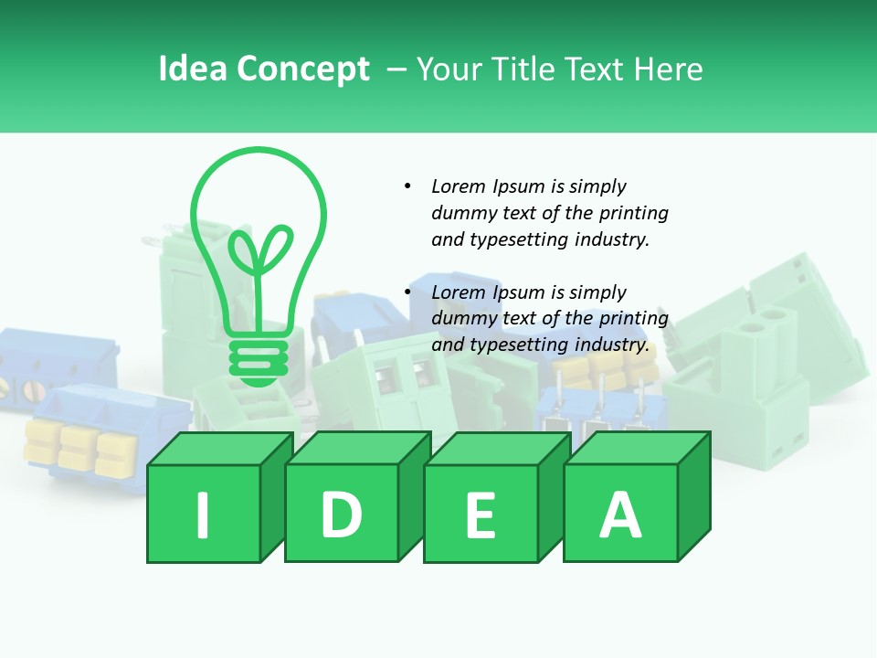 Electrical Component Terminal PowerPoint Template