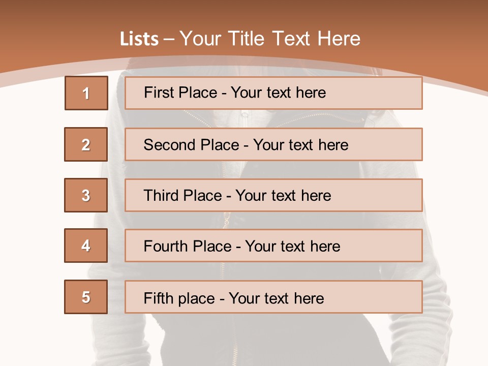 Skin Female Sleeves PowerPoint Template