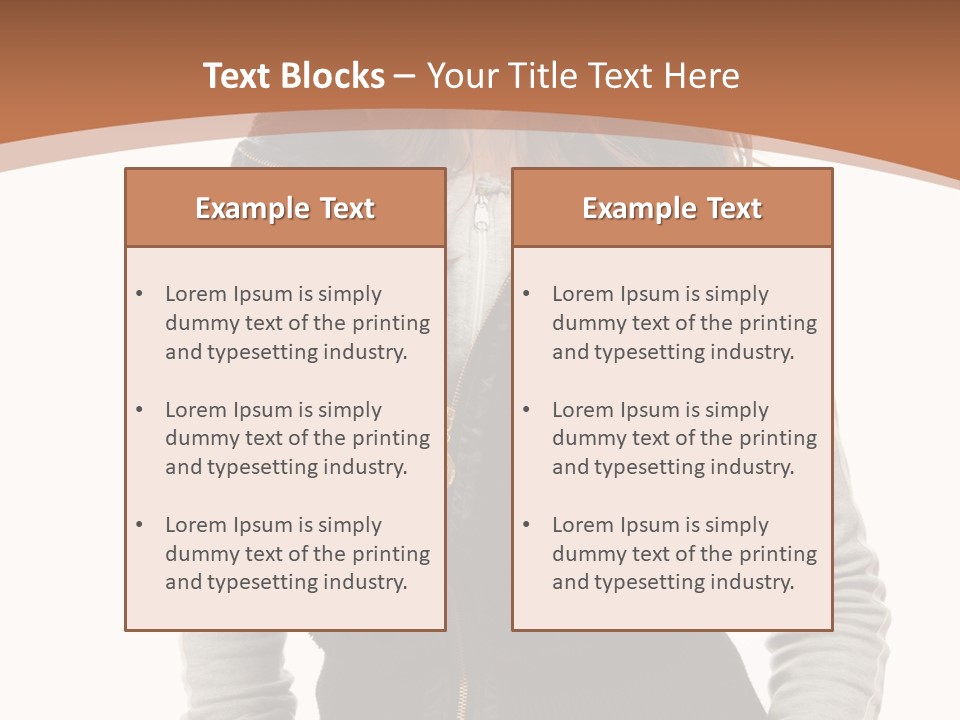 Skin Female Sleeves PowerPoint Template