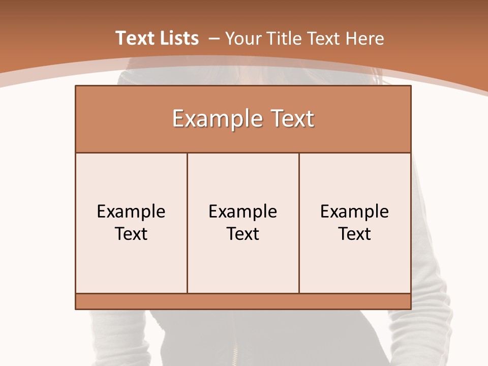 Skin Female Sleeves PowerPoint Template