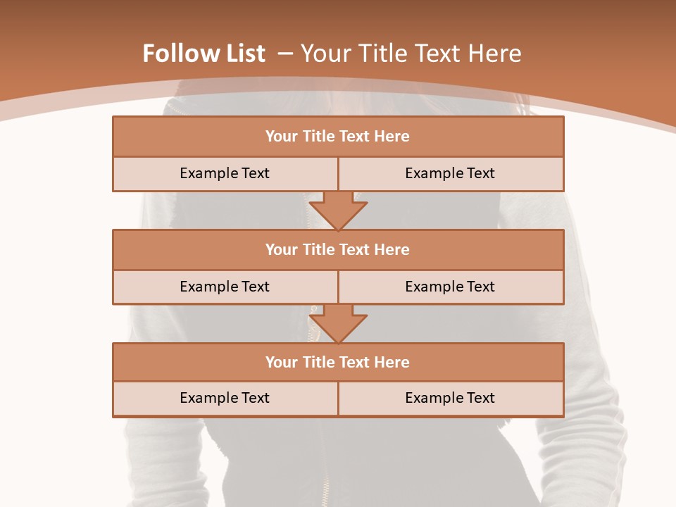 Skin Female Sleeves PowerPoint Template