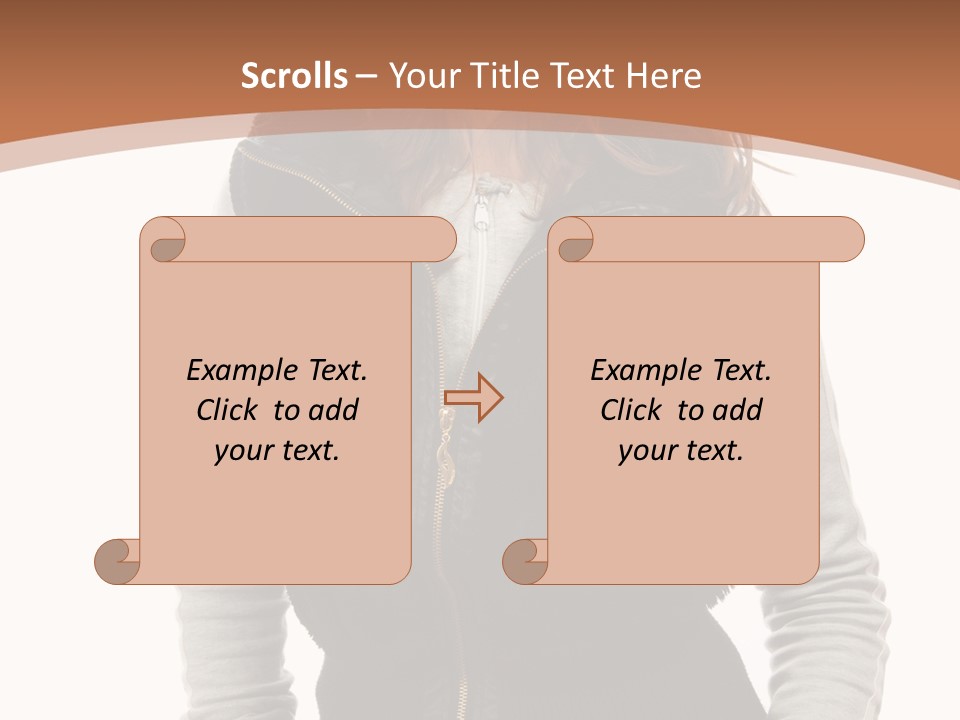 Skin Female Sleeves PowerPoint Template