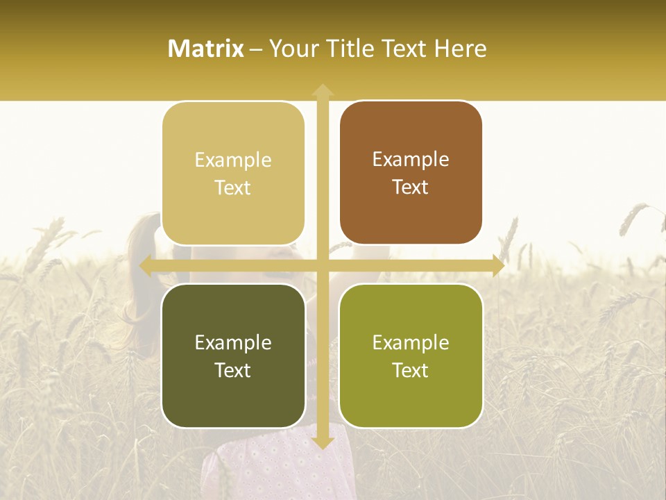 Yellow Female Happiness PowerPoint Template