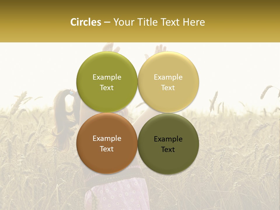 Yellow Female Happiness PowerPoint Template