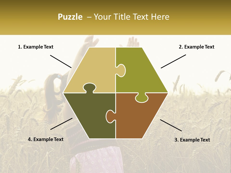 Yellow Female Happiness PowerPoint Template