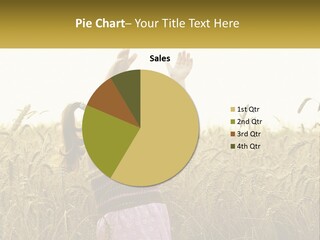 Yellow Female Happiness PowerPoint Template