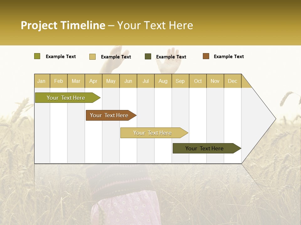 Yellow Female Happiness PowerPoint Template