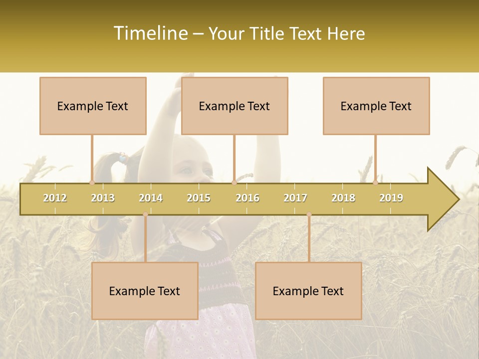 Yellow Female Happiness PowerPoint Template