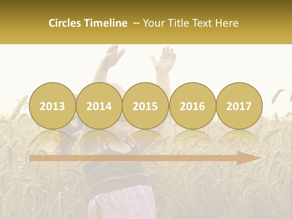 Yellow Female Happiness PowerPoint Template