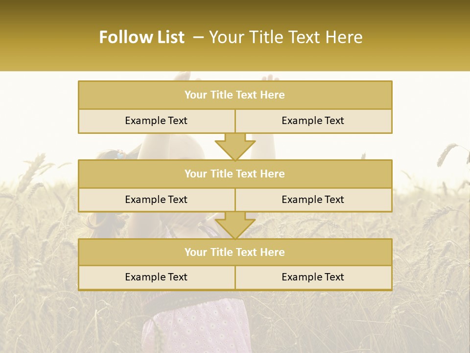 Yellow Female Happiness PowerPoint Template