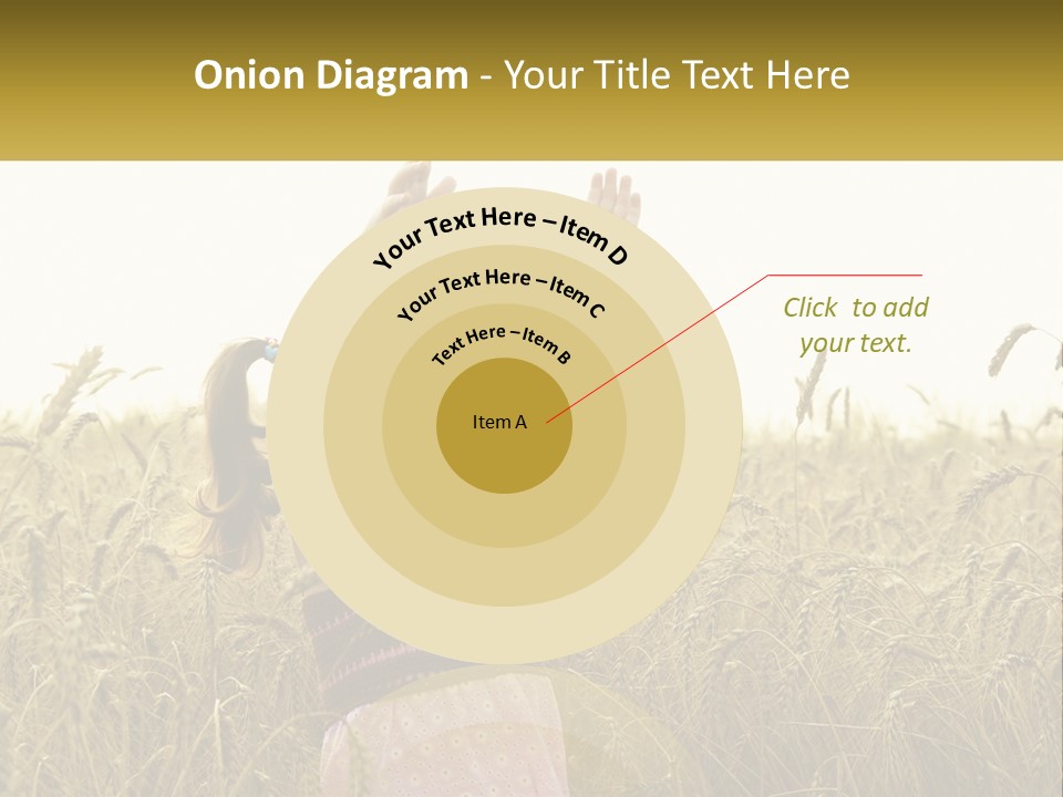 Yellow Female Happiness PowerPoint Template