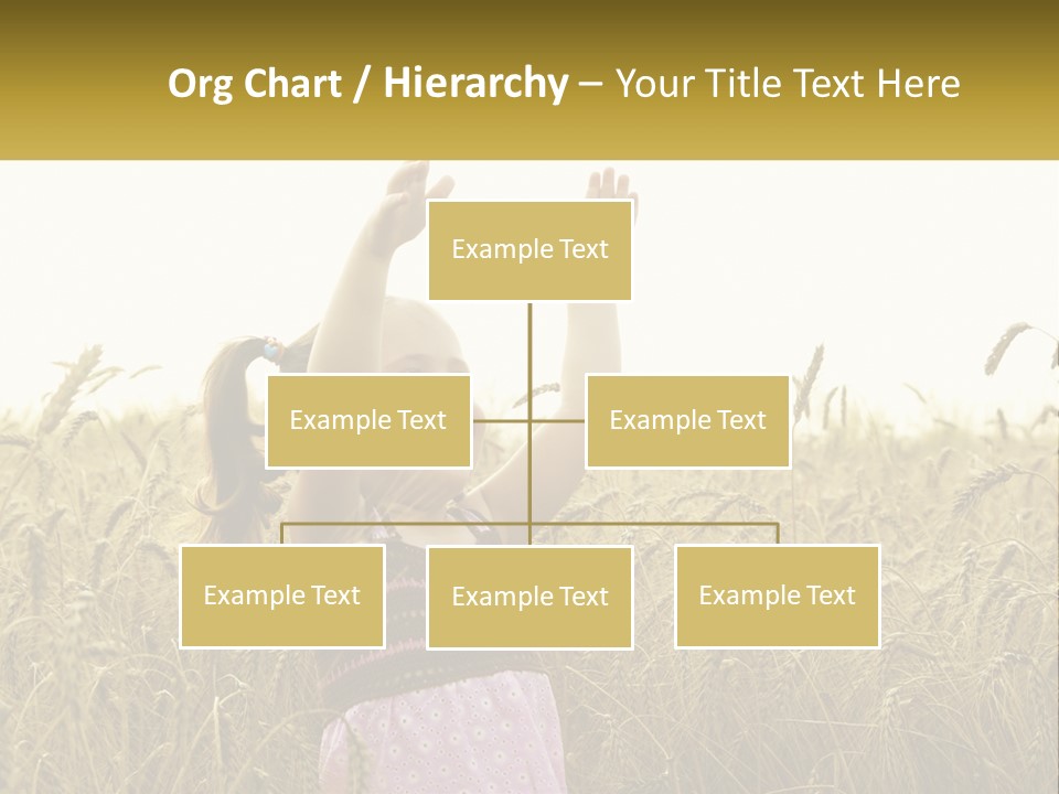 Yellow Female Happiness PowerPoint Template
