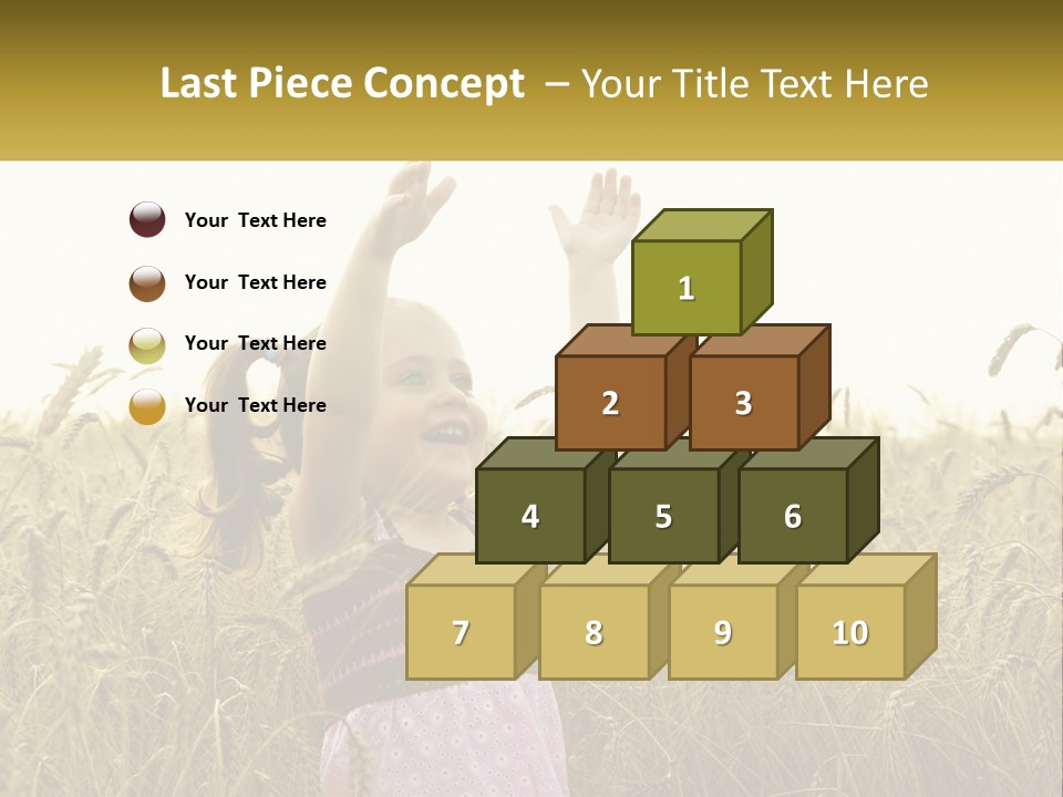 Yellow Female Happiness PowerPoint Template