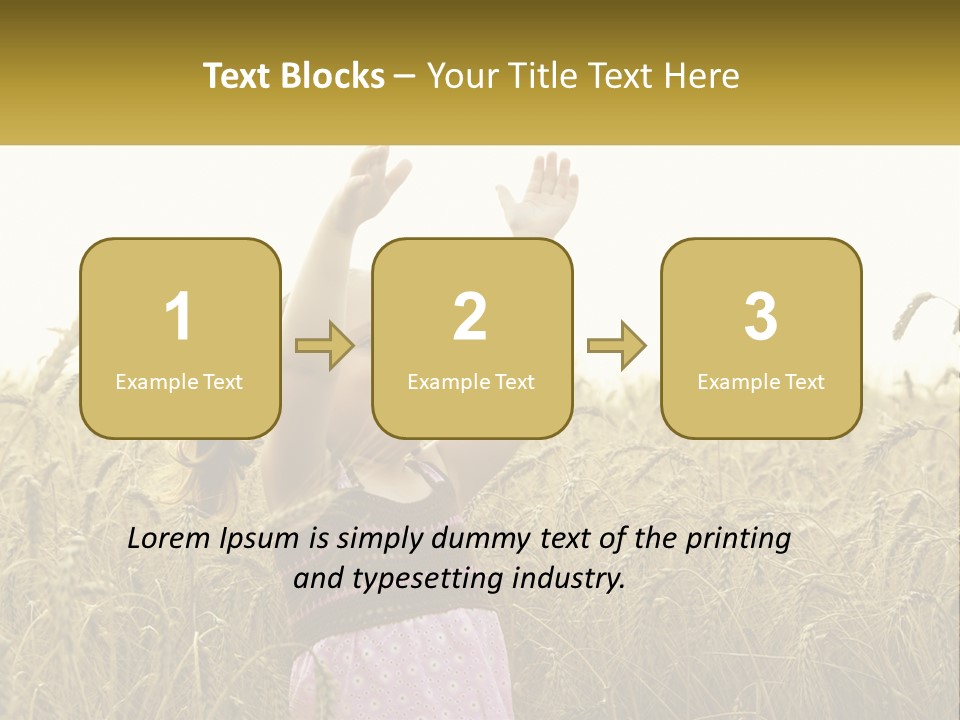 Yellow Female Happiness PowerPoint Template