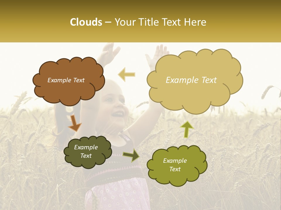 Yellow Female Happiness PowerPoint Template