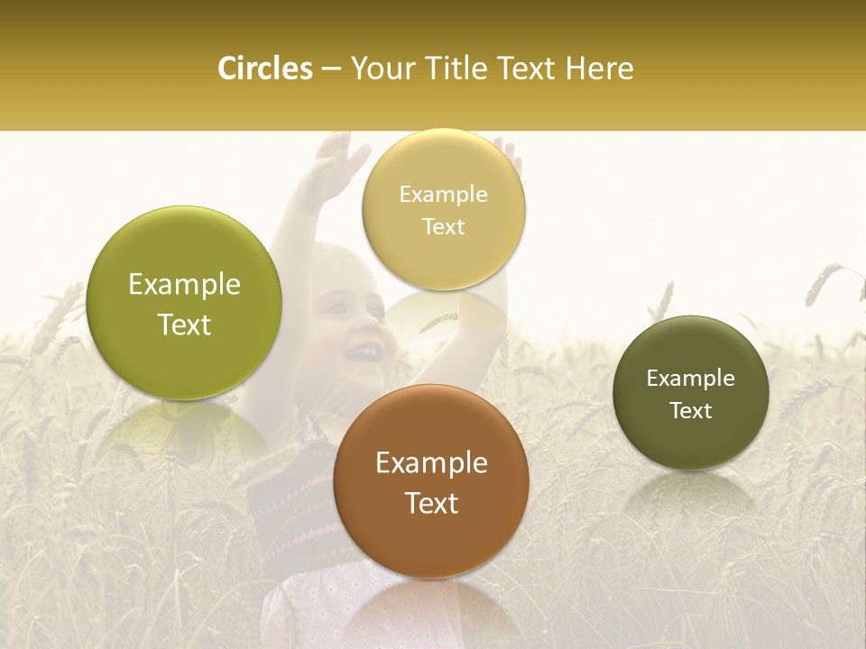 Yellow Female Happiness PowerPoint Template