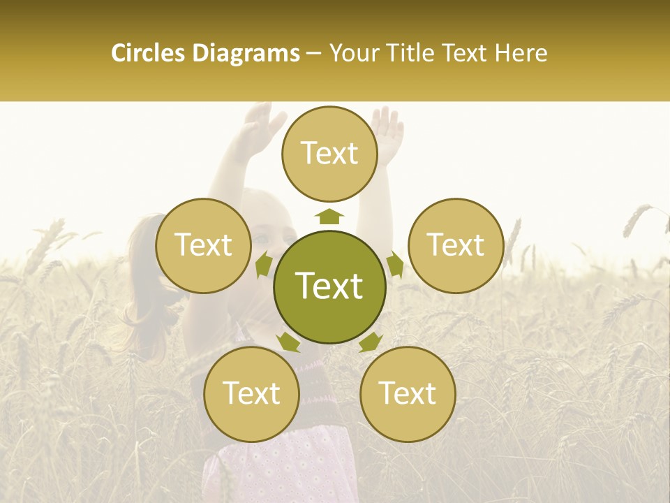 Yellow Female Happiness PowerPoint Template