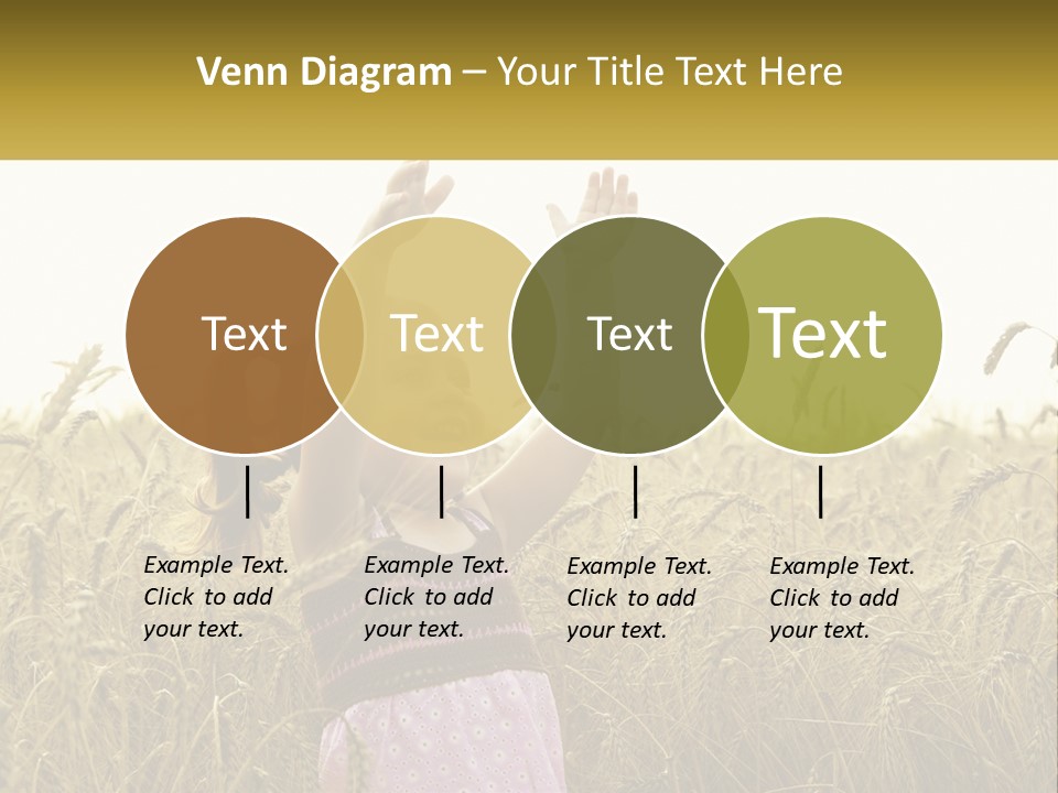 Yellow Female Happiness PowerPoint Template