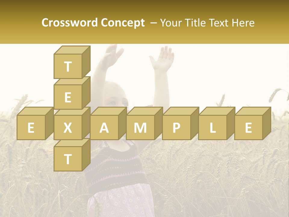 Yellow Female Happiness PowerPoint Template