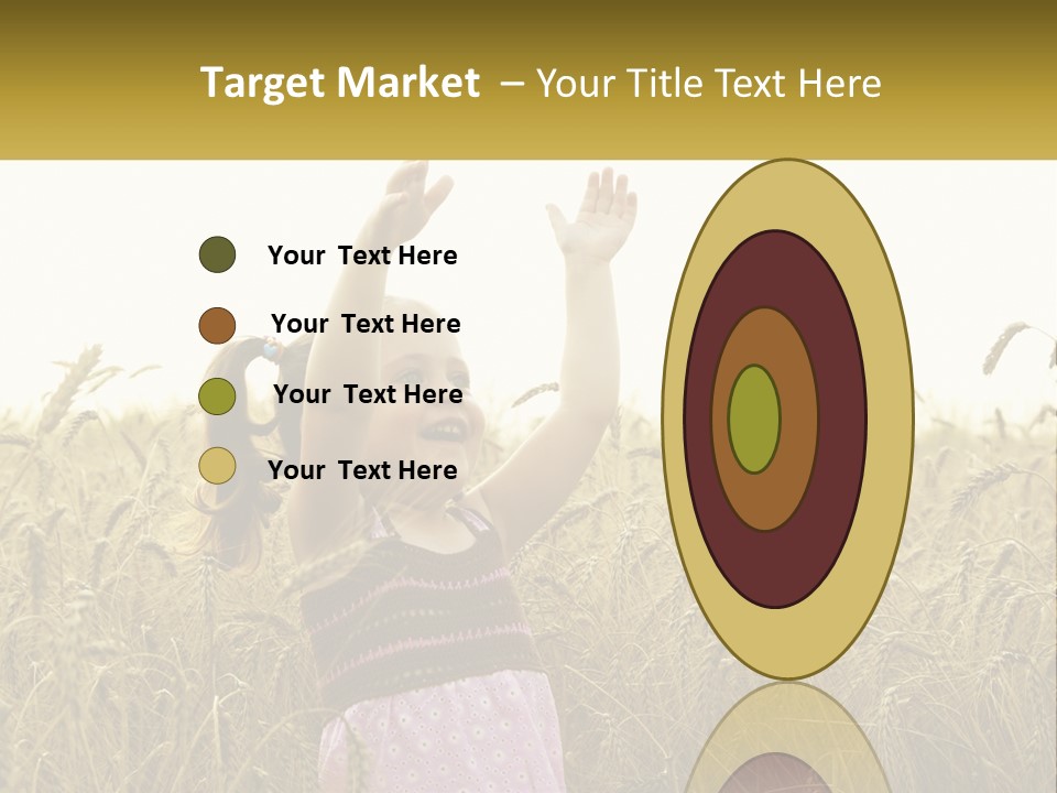 Yellow Female Happiness PowerPoint Template