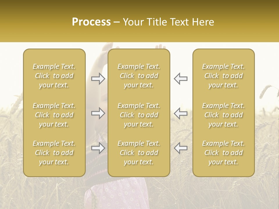 Yellow Female Happiness PowerPoint Template