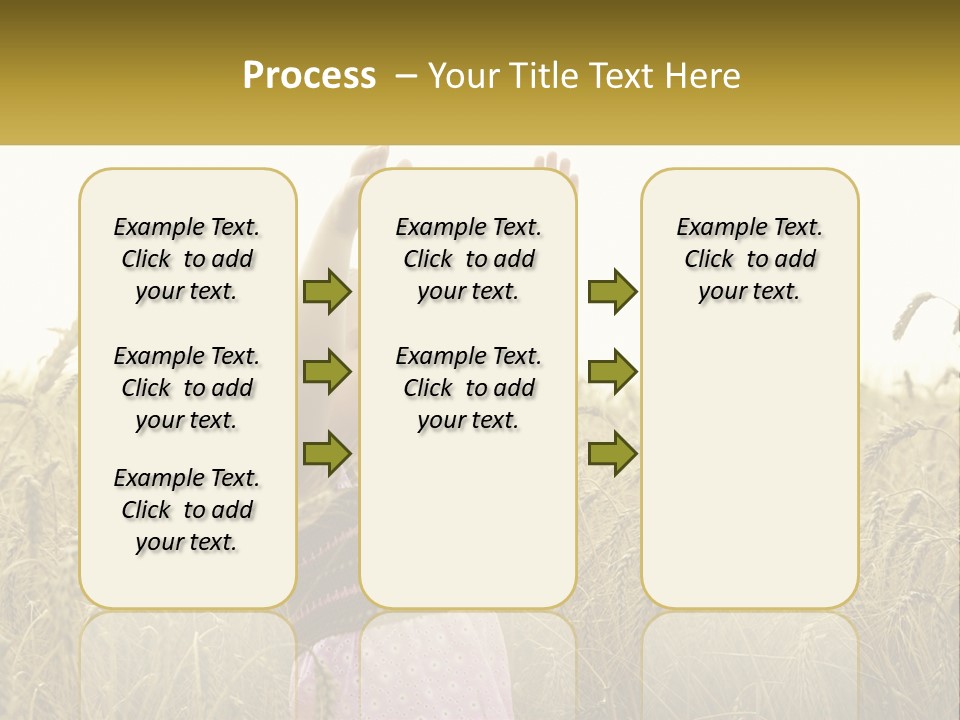 Yellow Female Happiness PowerPoint Template