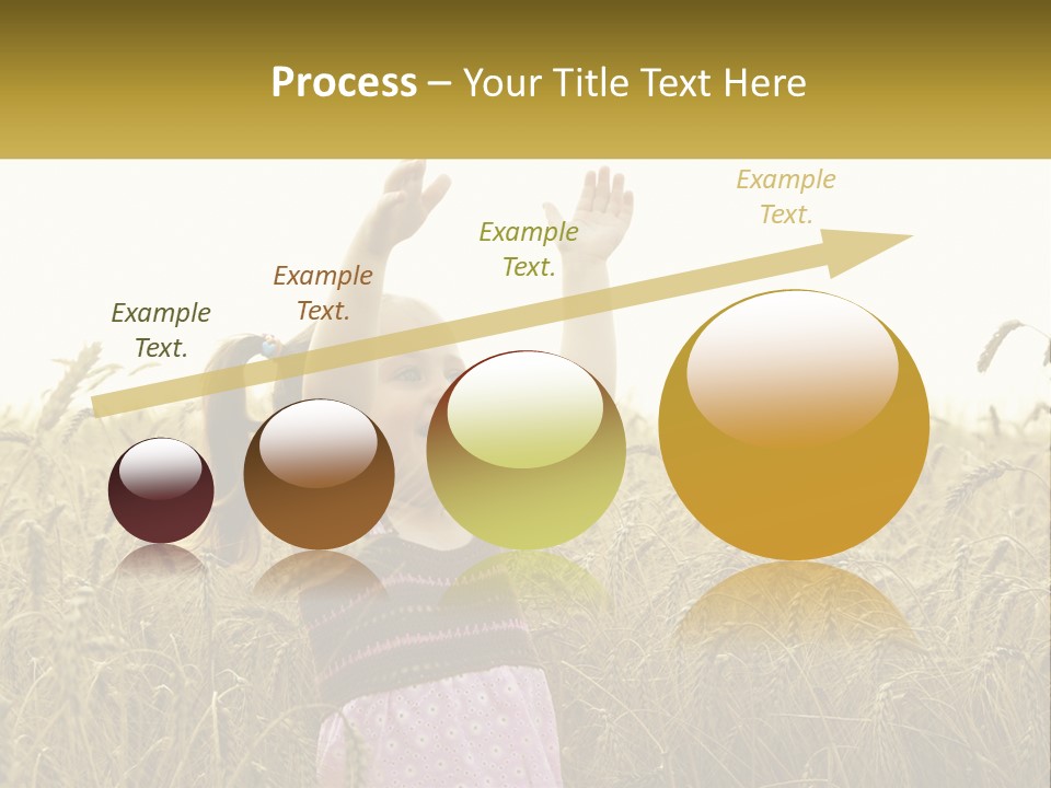 Yellow Female Happiness PowerPoint Template