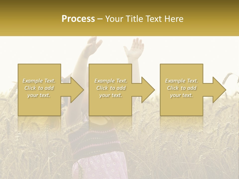 Yellow Female Happiness PowerPoint Template