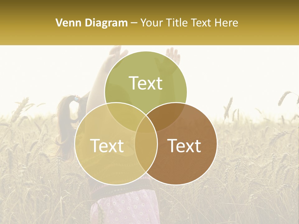 Yellow Female Happiness PowerPoint Template