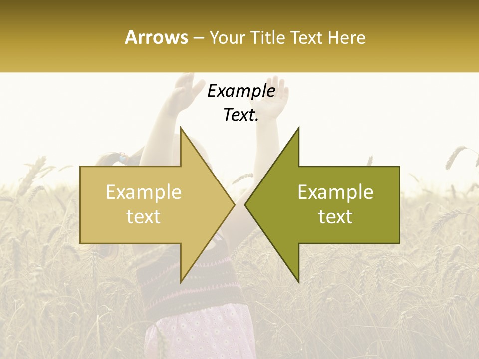 Yellow Female Happiness PowerPoint Template