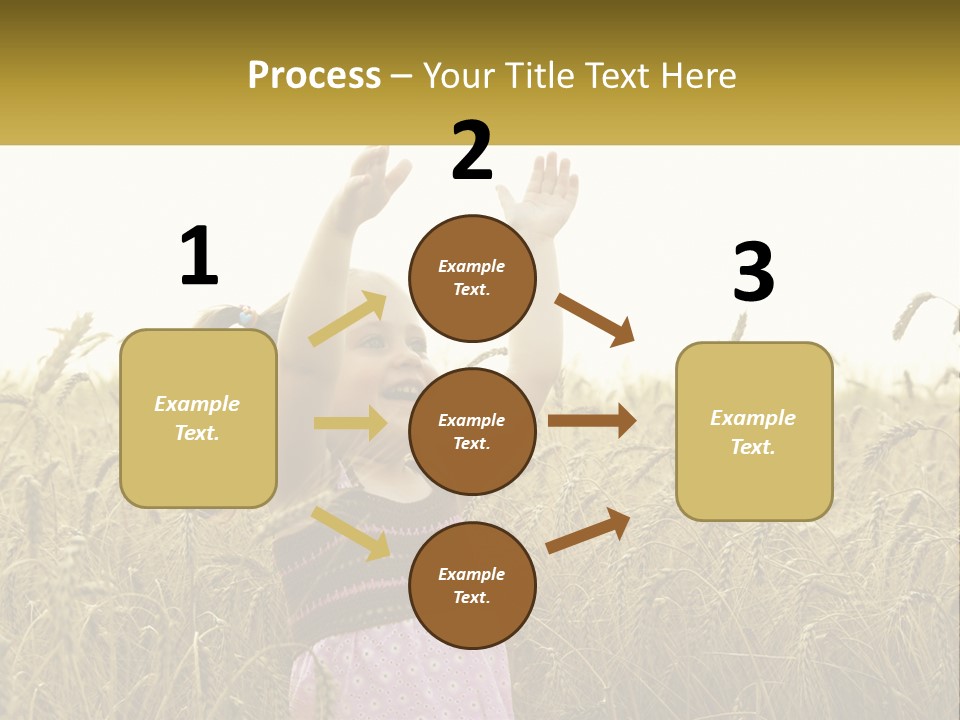 Yellow Female Happiness PowerPoint Template