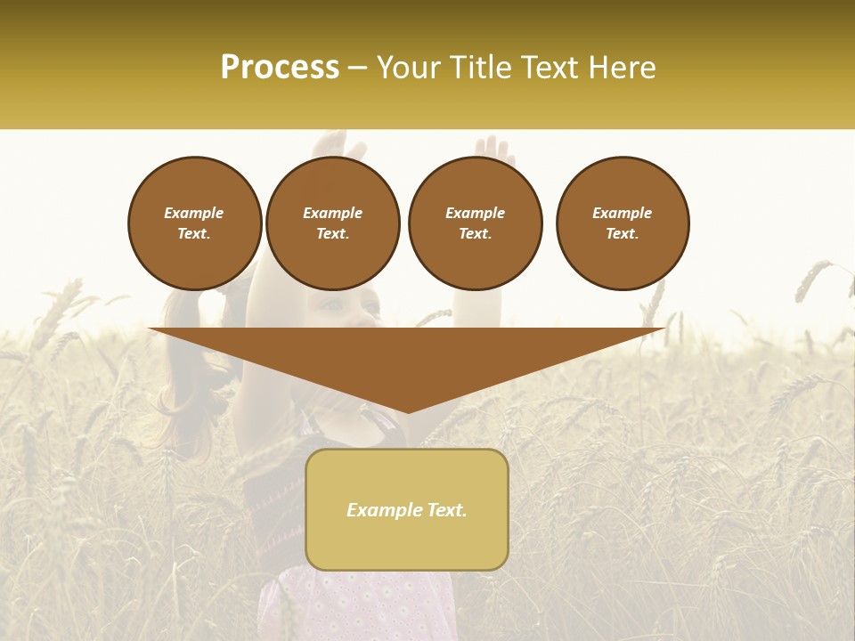 Yellow Female Happiness PowerPoint Template