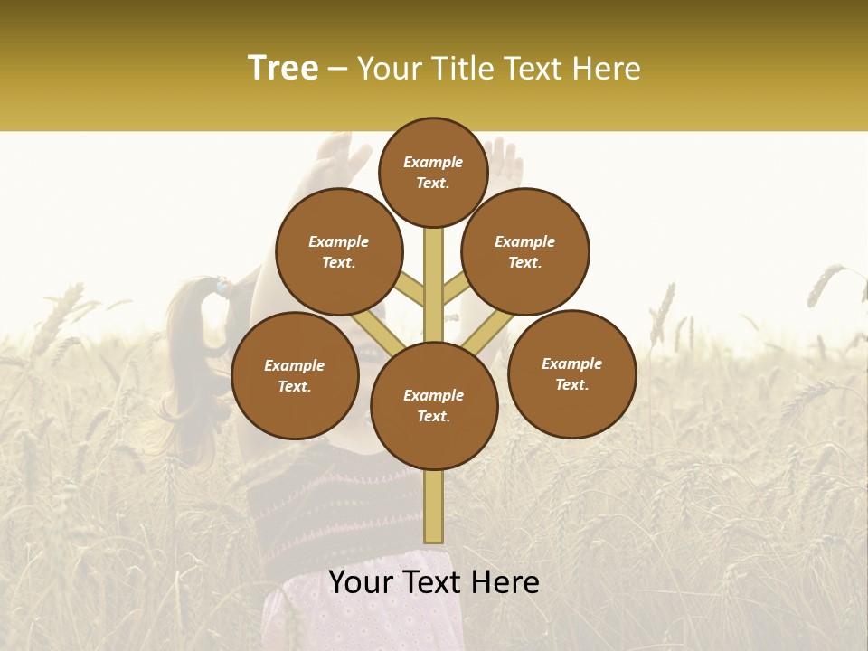 Yellow Female Happiness PowerPoint Template