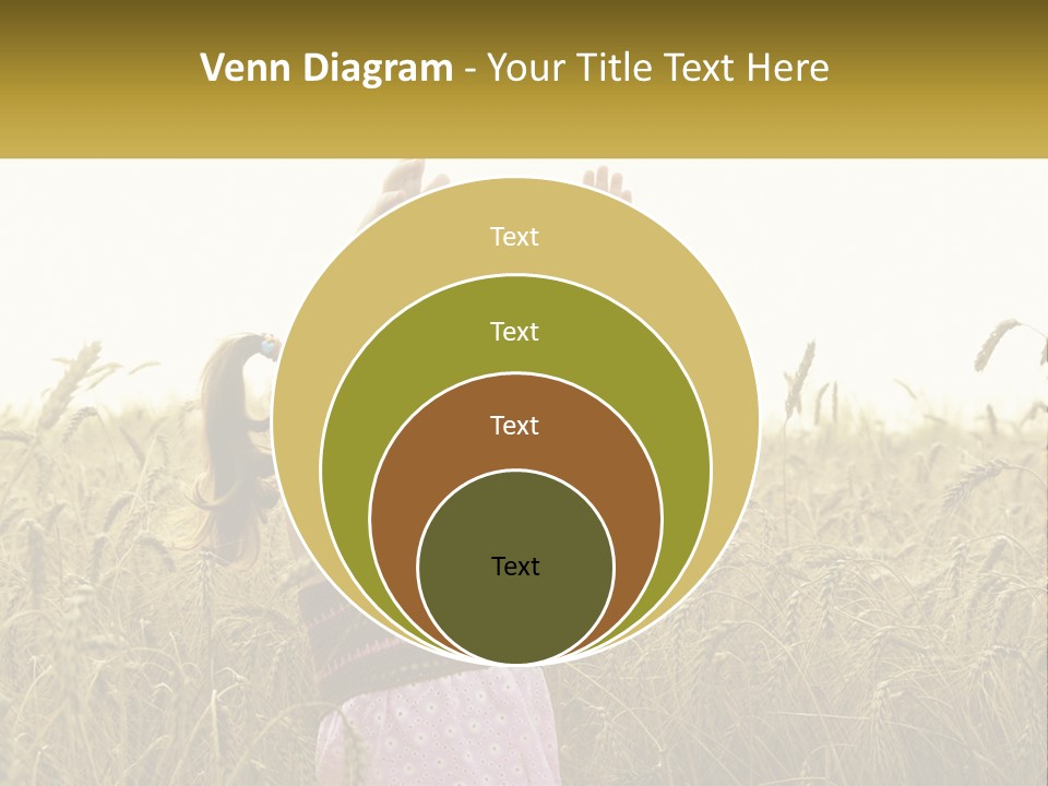 Yellow Female Happiness PowerPoint Template