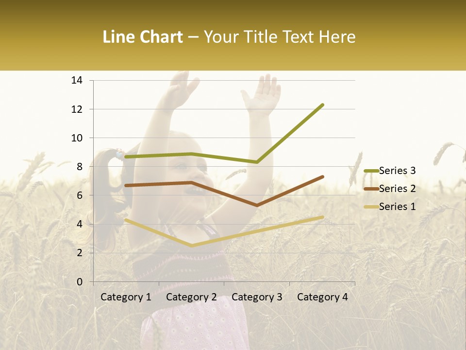 Yellow Female Happiness PowerPoint Template