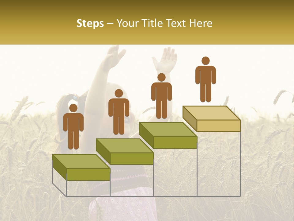 Yellow Female Happiness PowerPoint Template