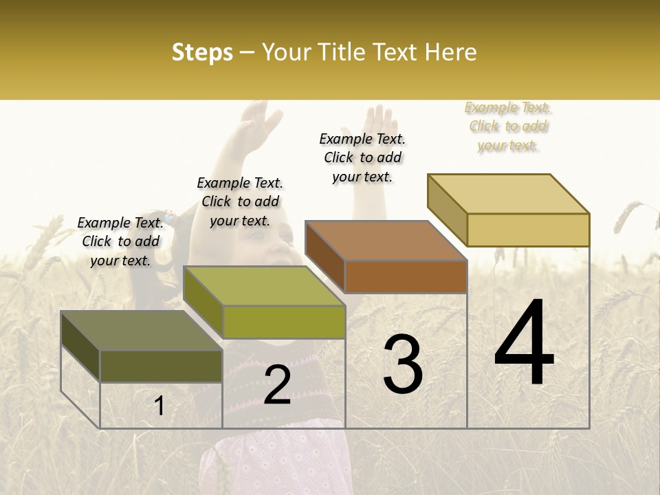 Yellow Female Happiness PowerPoint Template