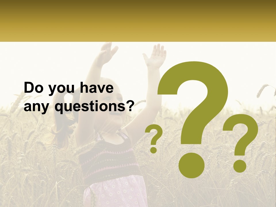 Yellow Female Happiness PowerPoint Template