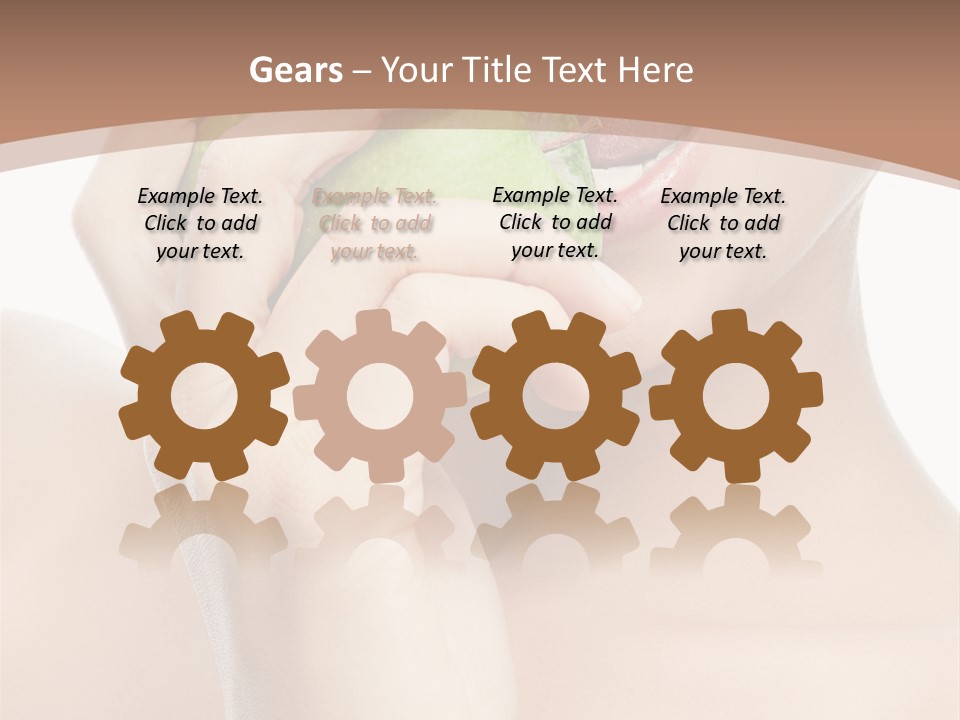 Calories Face Vitamin PowerPoint Template