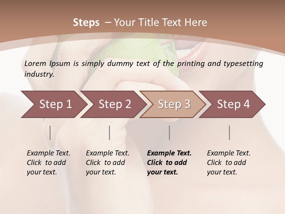 Calories Face Vitamin PowerPoint Template