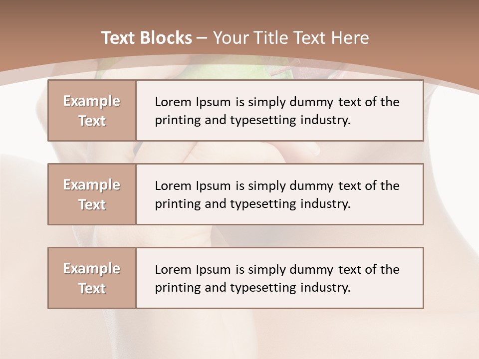 Calories Face Vitamin PowerPoint Template
