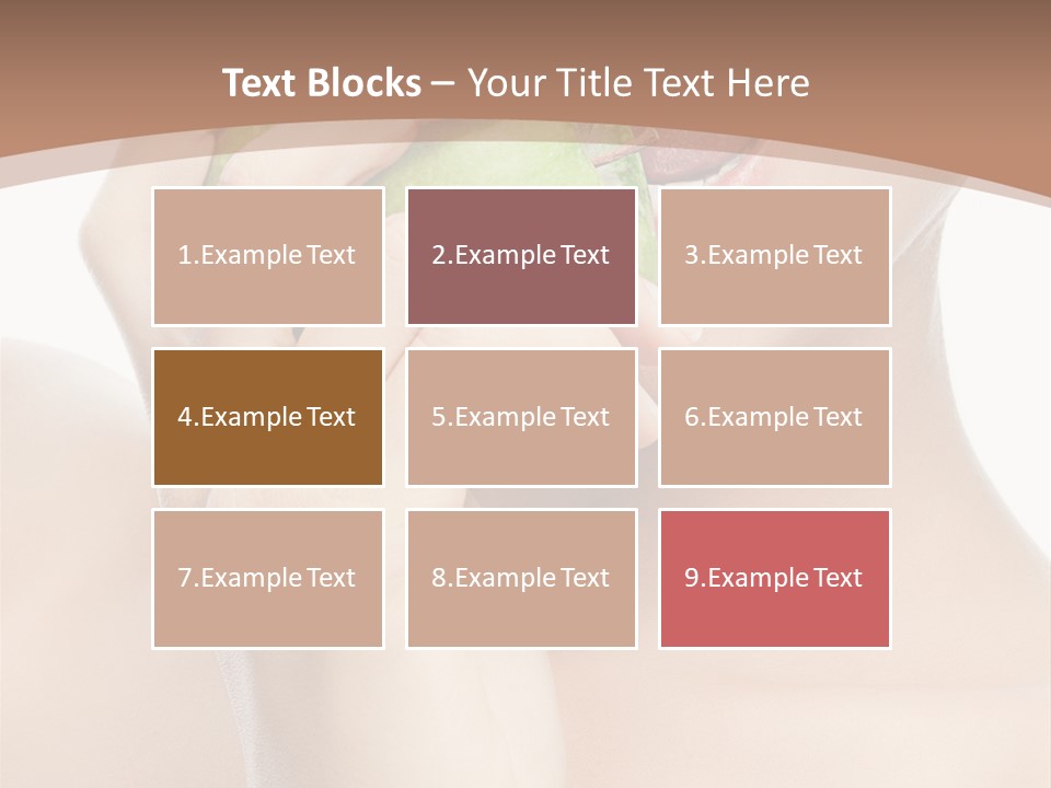 Calories Face Vitamin PowerPoint Template