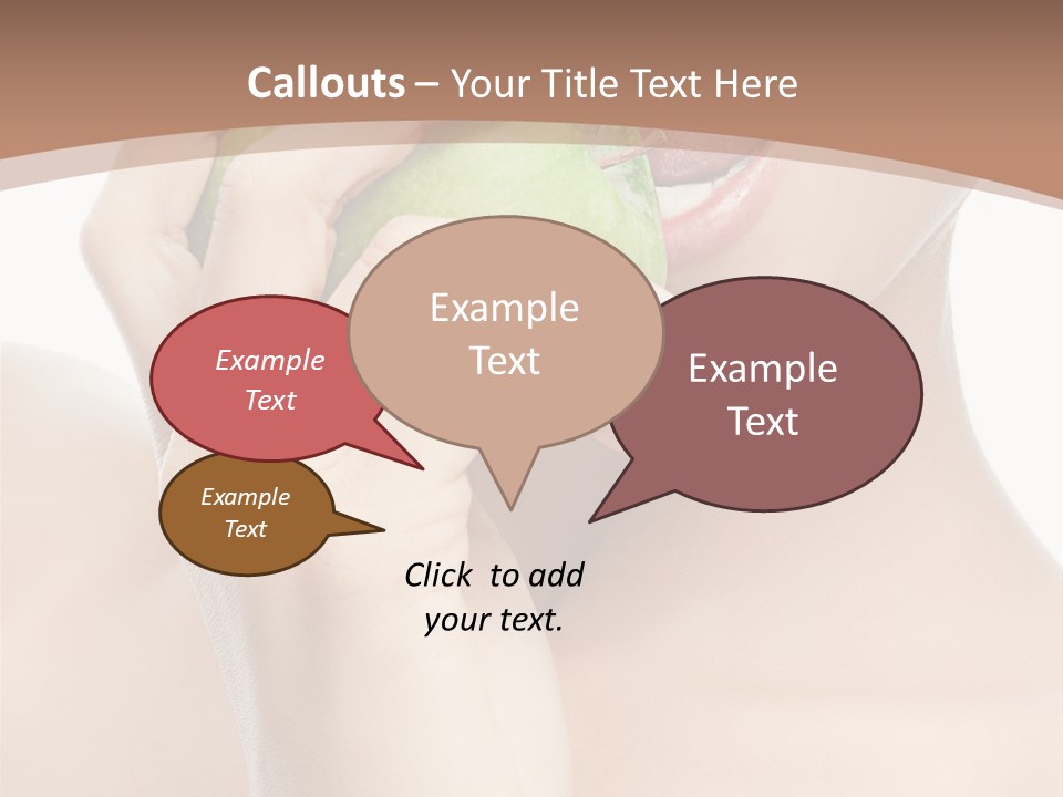 Calories Face Vitamin PowerPoint Template