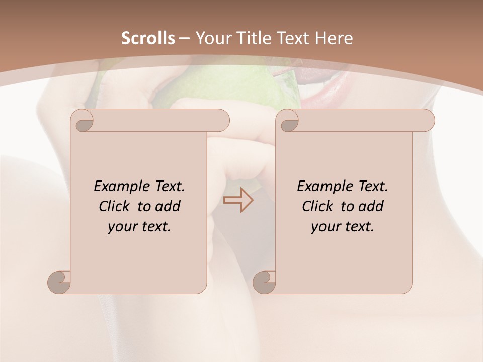 Calories Face Vitamin PowerPoint Template