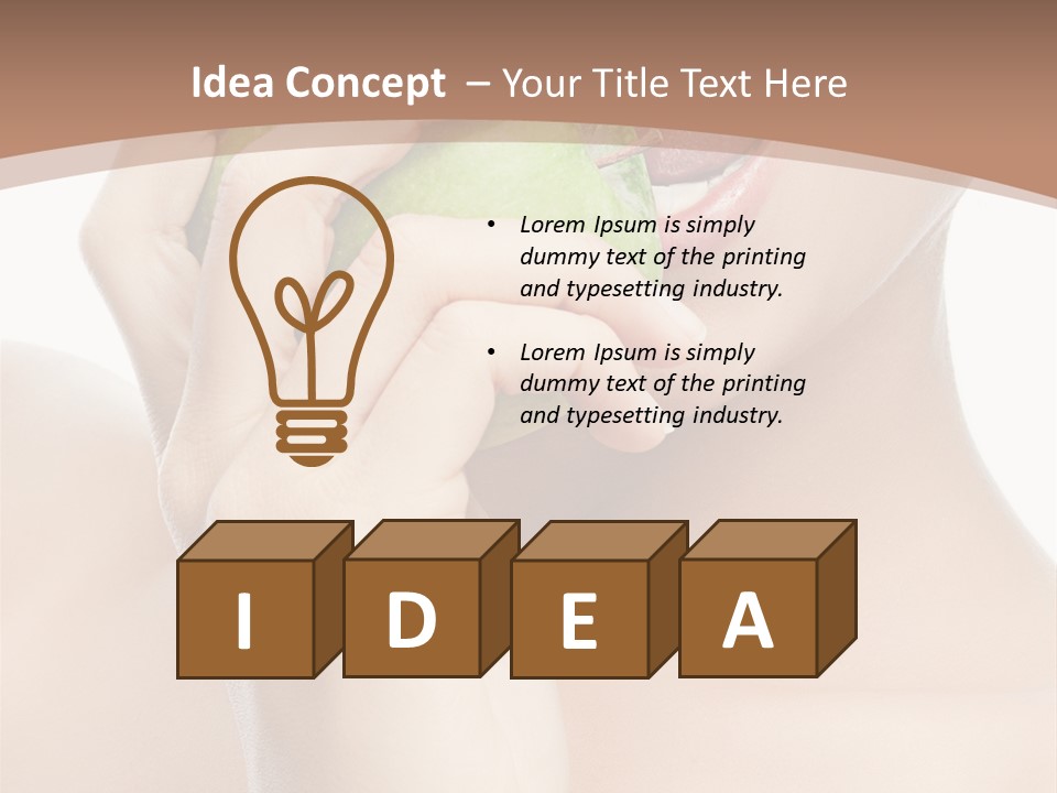 Calories Face Vitamin PowerPoint Template