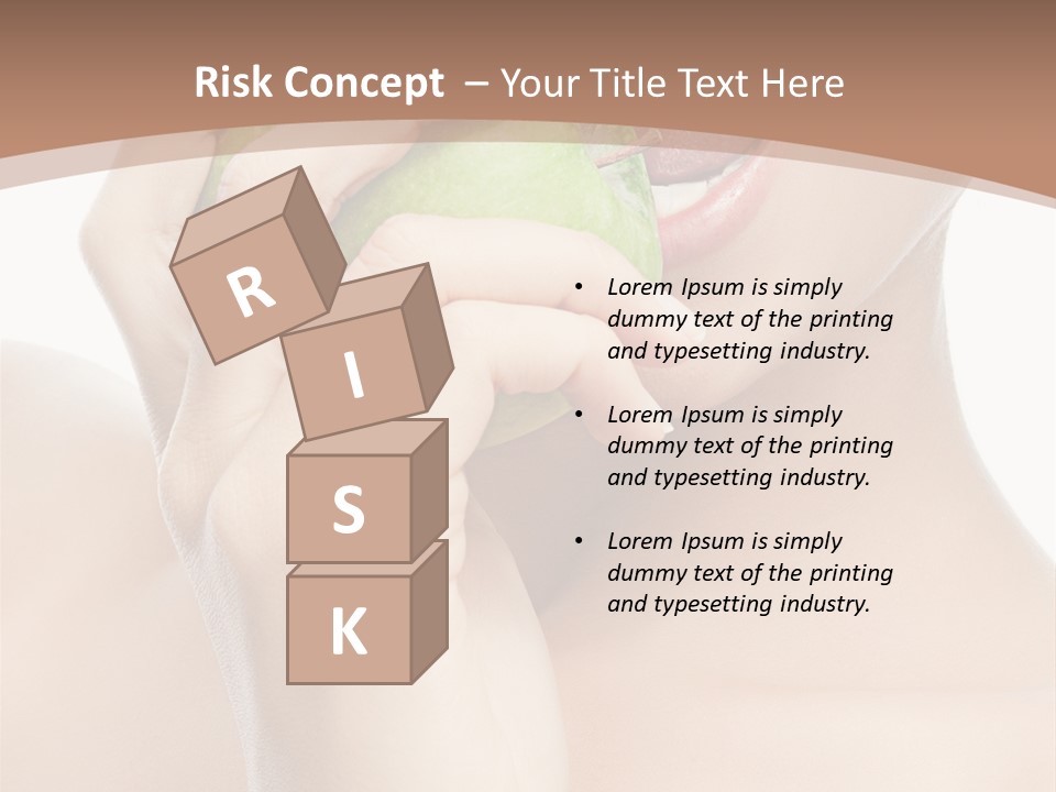 Calories Face Vitamin PowerPoint Template