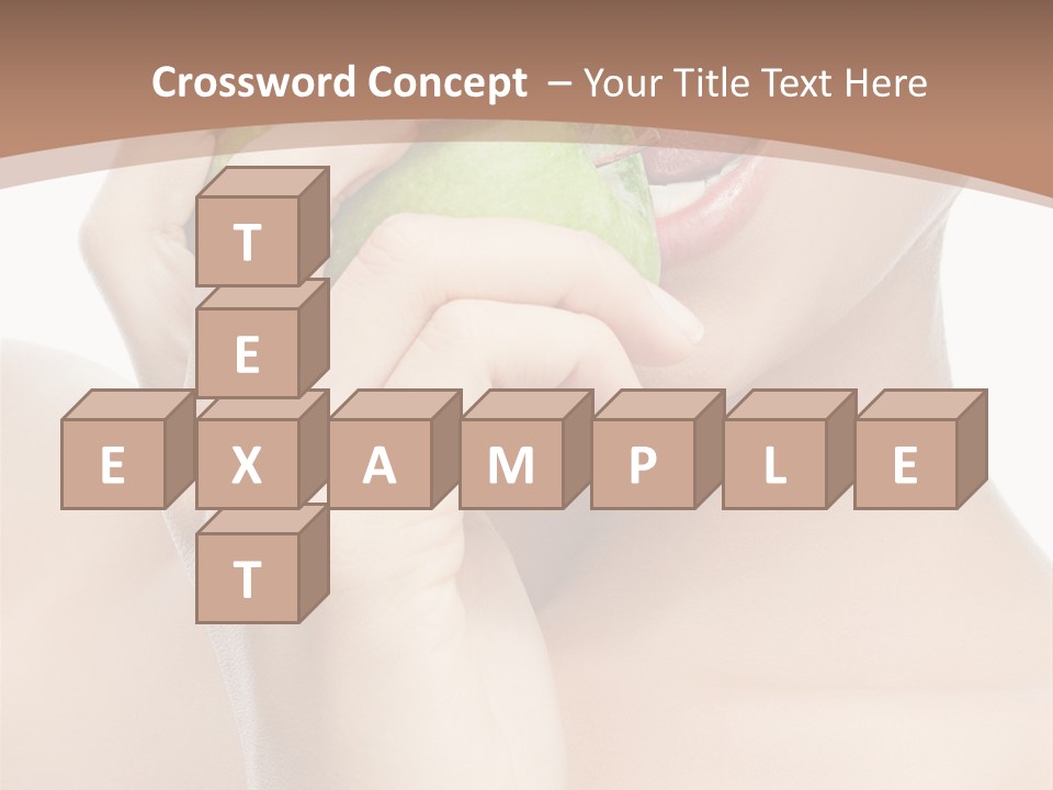 Calories Face Vitamin PowerPoint Template